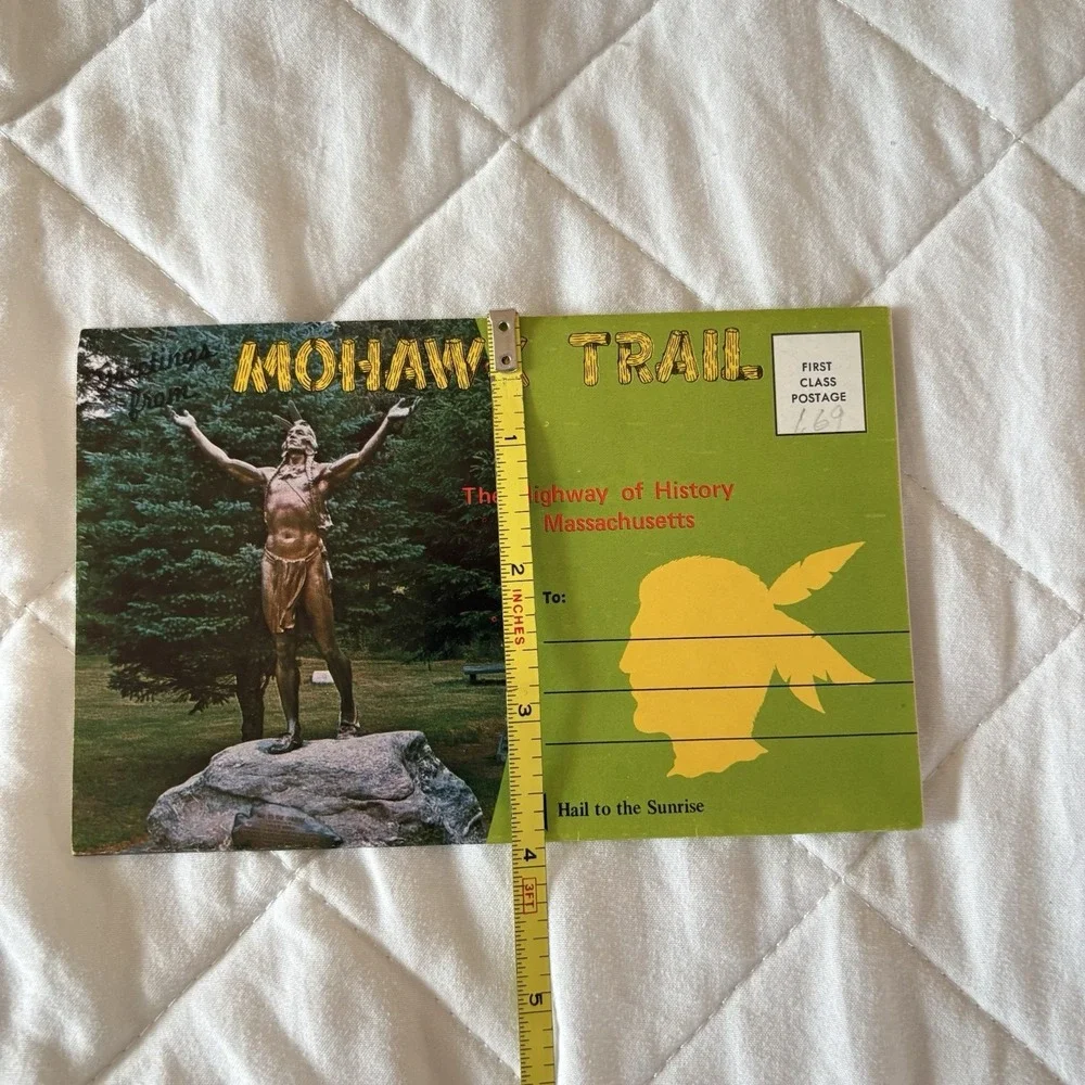 Postcard Folder‎ Massachusetts MA Mohawk Trail Elk Bridge Greenfield Deerfield
